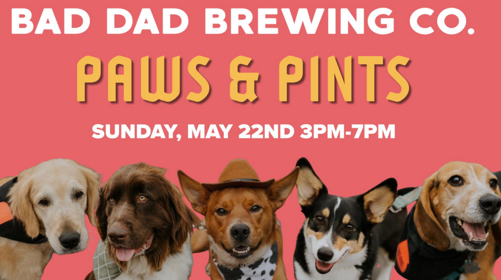 Grant County Indiana, Fairmount Indiana, Bad Dad Brewing, Pet Friendly, Helping Paws Animal Rescue
