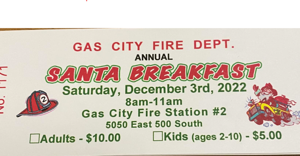 Gas City Fire Department Breakfast with Santa